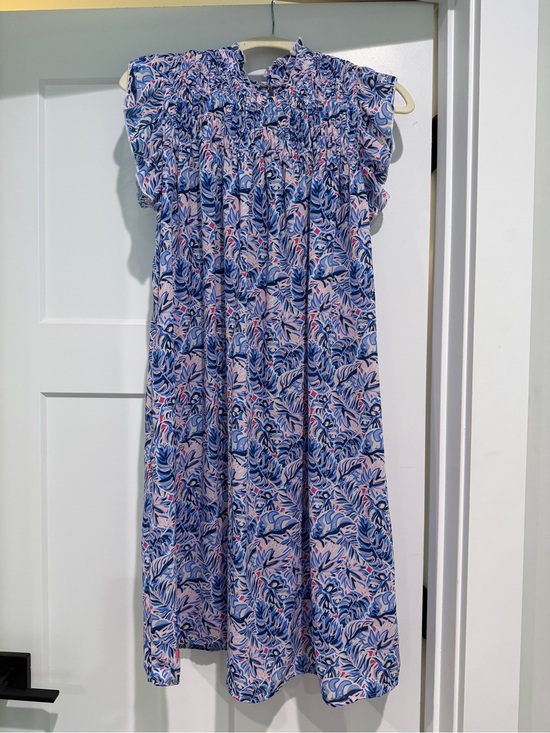 Simply Southern Dresses & Skirts - SIMPLY SOUTHERN Blue and Pink Floral Smocked Dress-Size M